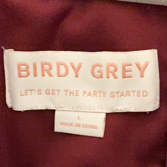 NWOT Birdy Grey August Convertible Maxi Dress Cabernet Strapless Wedding Large - Picture 11 of 11